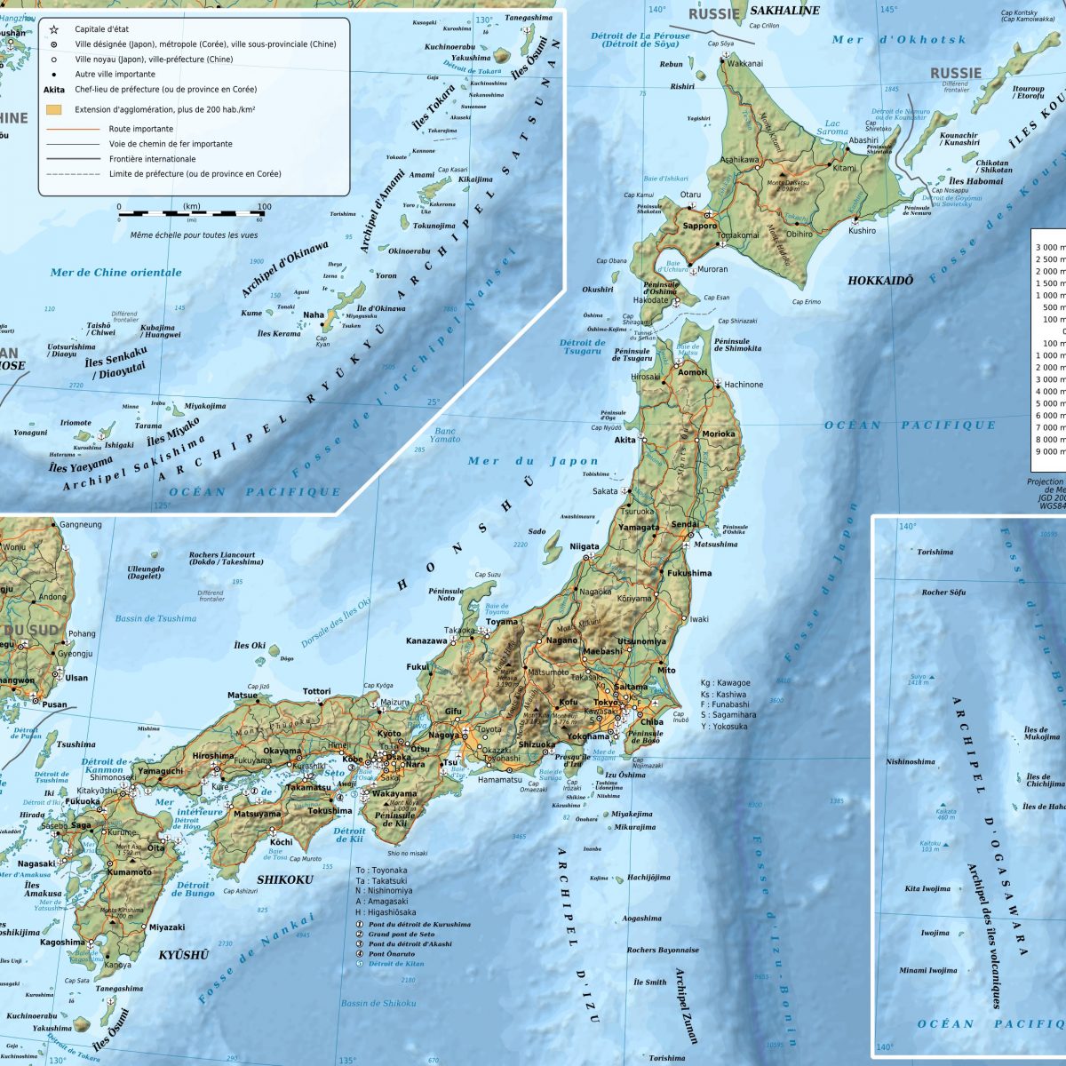 plan du japon - France Japon