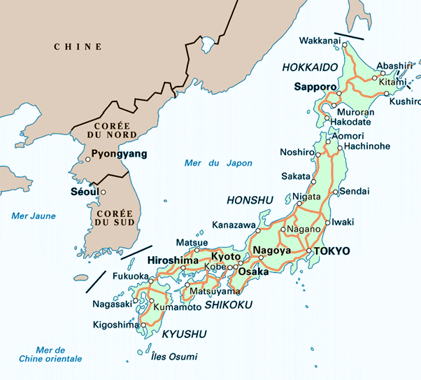 carte japon